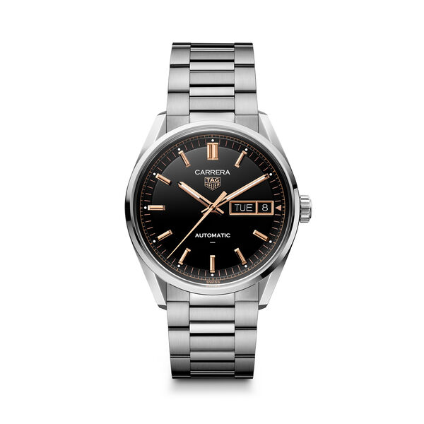 Carrera 41 mm automatique en acier inoxydable